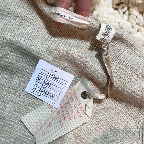 Anthro NWT sleeping on snow hooded sweater M - Picture 5 of 8
